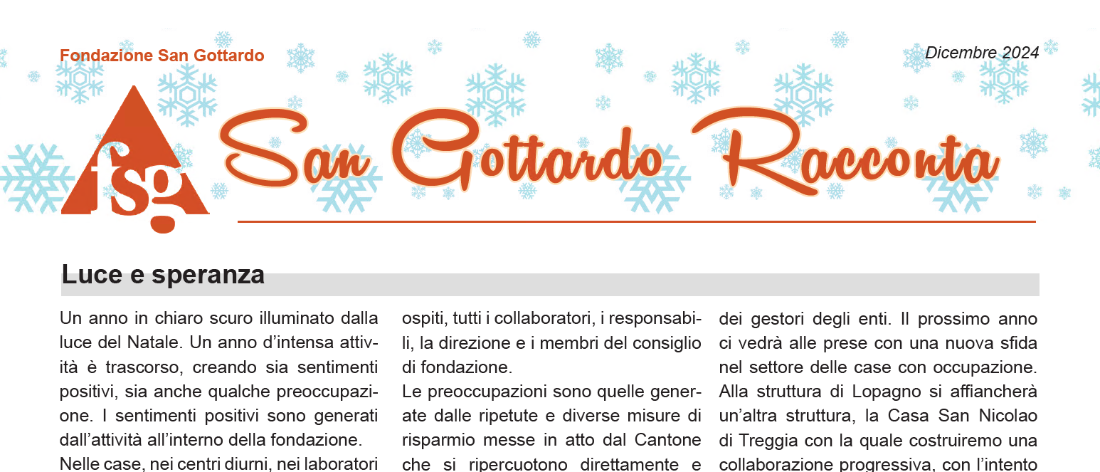 San Gottardo Racconta dicembre 2024